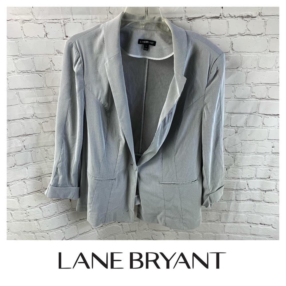 Lane Bryant Gray Tailored Stretch Blazer